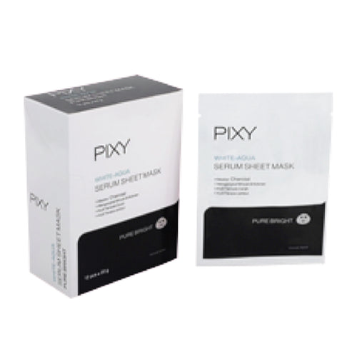 PIXY White-Aqua Serum Sheet Mask Charcoal, 20g