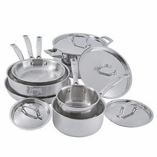 Load image into Gallery viewer, J.A. Henckels International 10-piece Tri-ply Stainless Steel Cookware Set