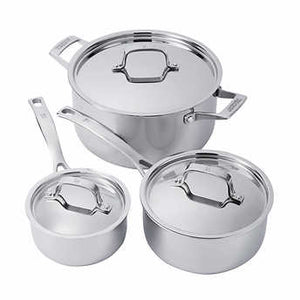 J.A. Henckels International 10-piece Tri-ply Stainless Steel Cookware Set